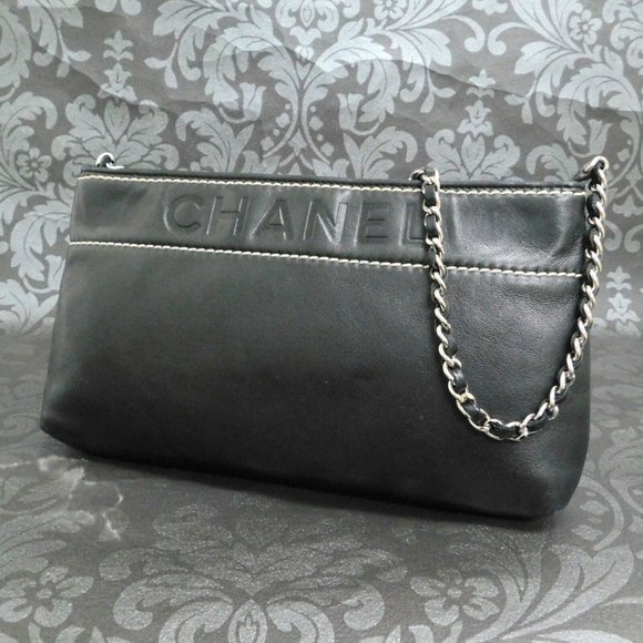 CHANEL Handbags - Chanel Lamb Leather Chained Bag! Wow!